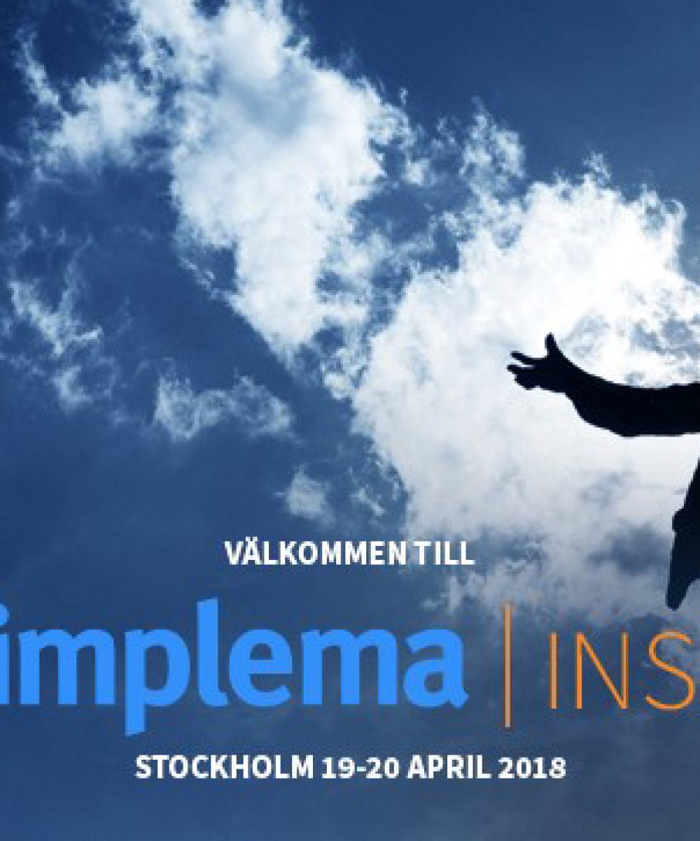 Arets Affarssystemevent Implema Inspire 19–20 April 2018