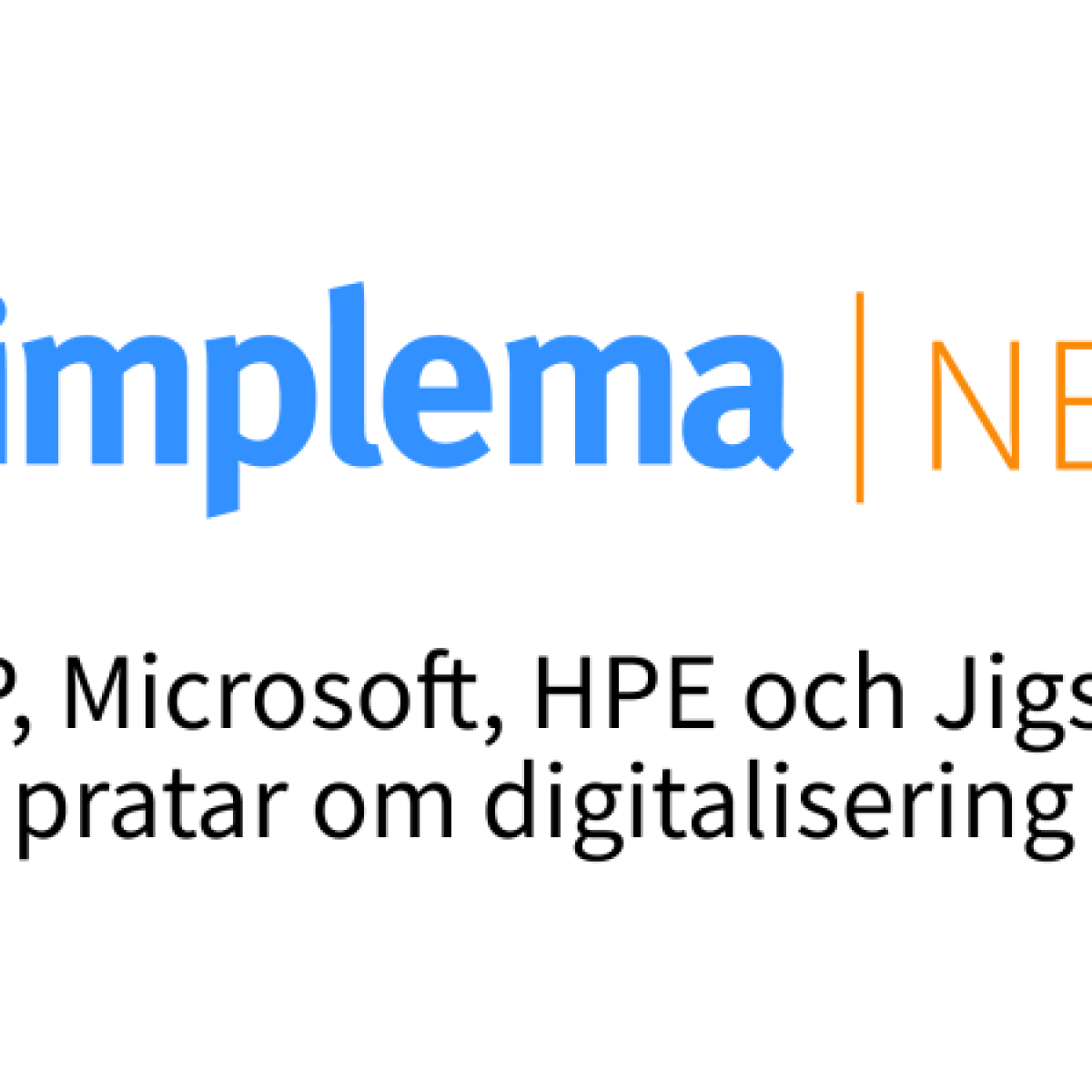 Implema News Om Digitalisering