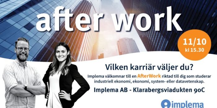 Implema Bjuder In Till Afterwork For Studenter